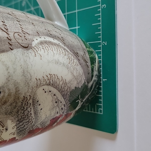 Great White Owl, Ceramic mug, bird lover, animal mug. Floral Theme. - Picture 10 of 11